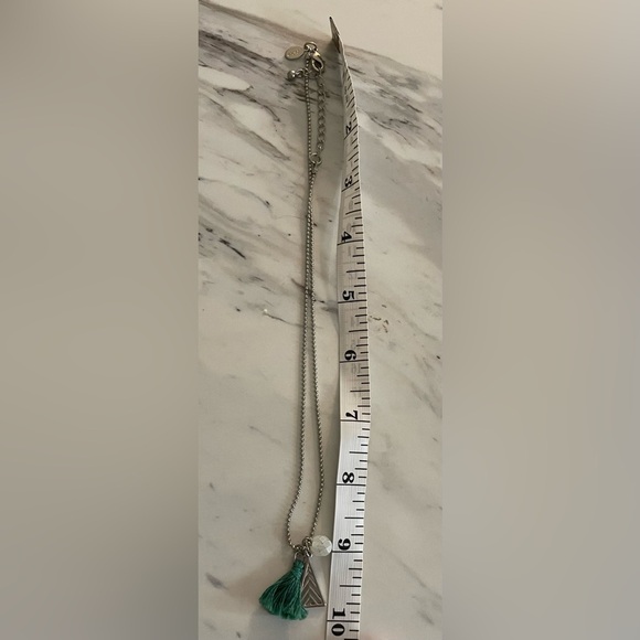 Minimalist Silver Ball Chain Necklace with Pendant - Picture 3 of 3